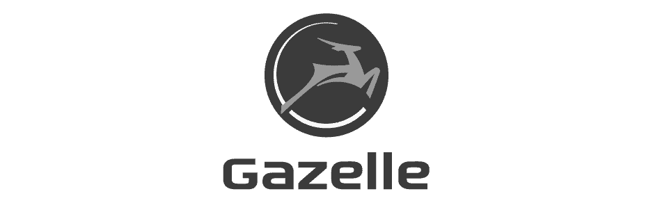 Gazelle logo zwart wit