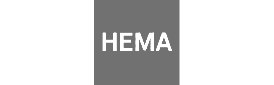 Hema logo zwart wit